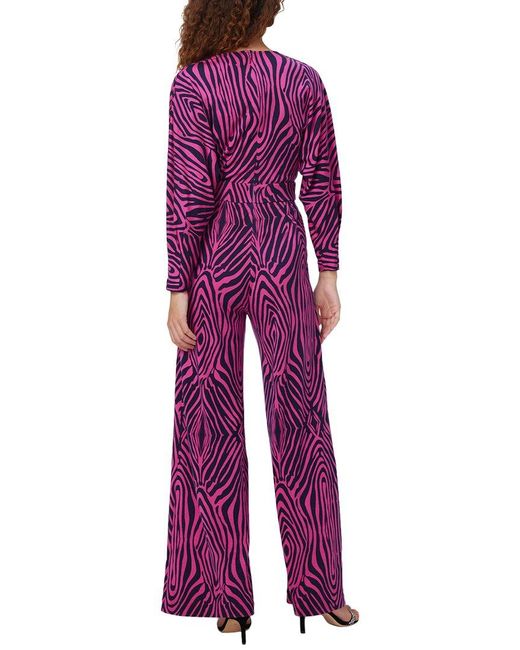 Diane von Furstenberg Purple Fanny Wool-Blend Jumpsuit