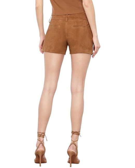 Alice + Olivia Natural Alice + Olivia Cady Leather Short