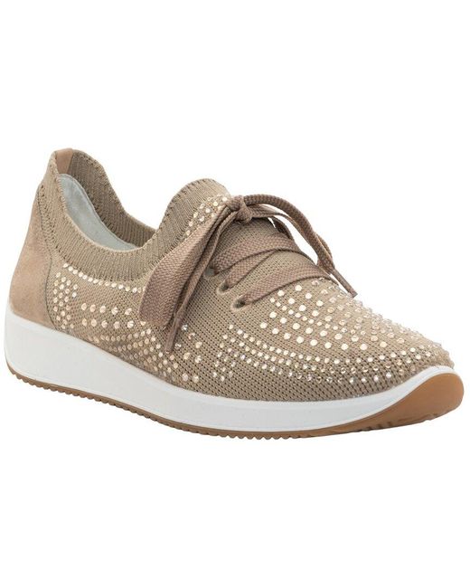 Ara White Lisbon Lace Sneaker