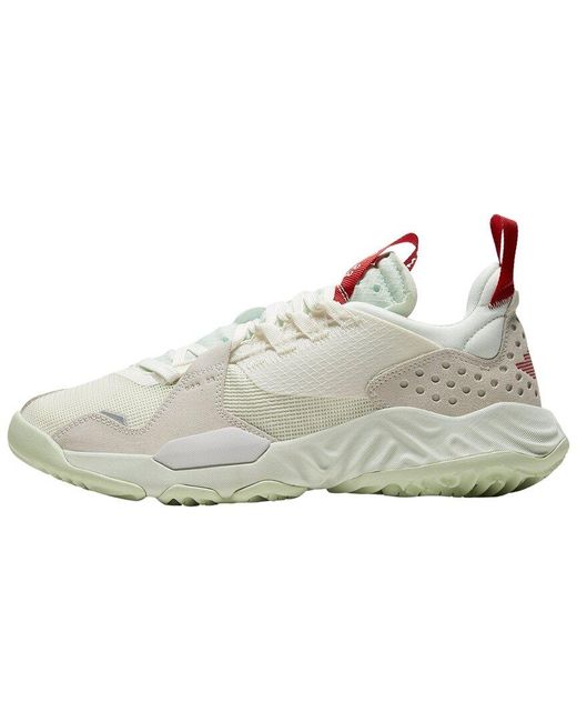 Nike White Jordan Delta Mesh & Suede Sneaker