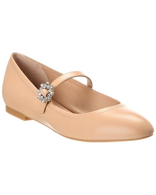 Stuart Weitzman Natural Aura Leather Mary Jane