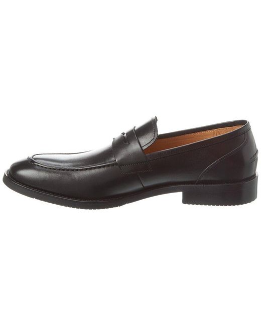 Warfield & Grand Black Solano Leather Loafer for men