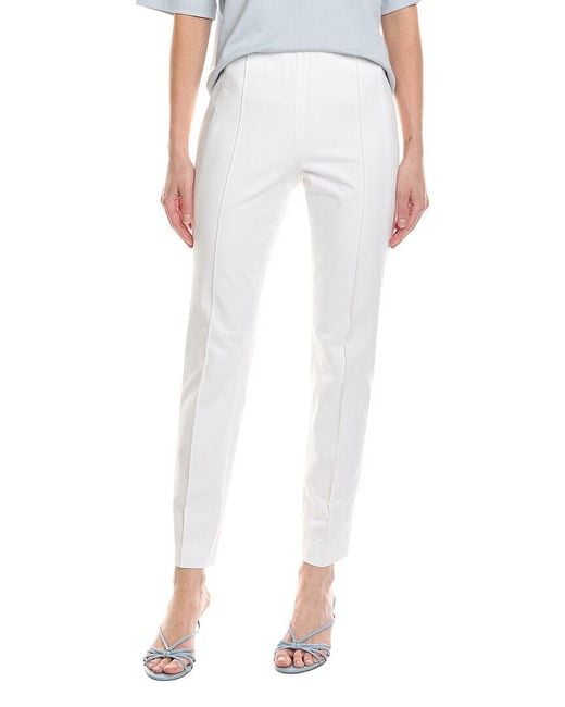 Lafayette 148 New York White Gramercy Pant