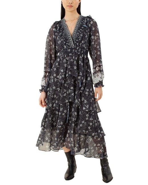 Hale Bob Black Midi Dress