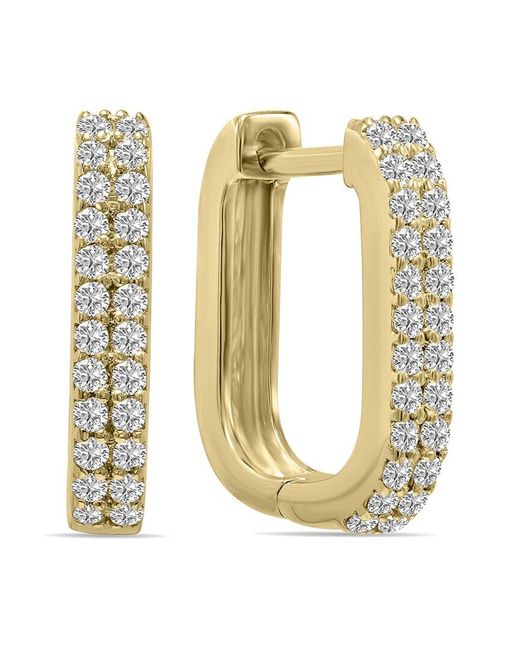 Lab Grown Diamonds Metallic 14k 0.50 Ct. Tw. Lab-grown Diamond Huggie Hoops