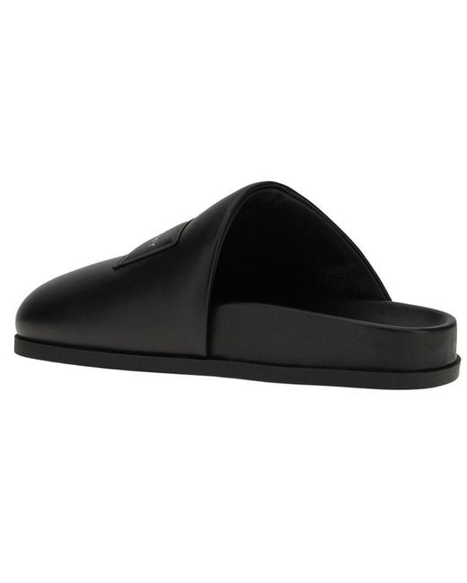 Givenchy Black Leather Sabot