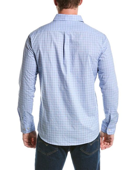 J.McLaughlin Blue Drummond Shirt for men