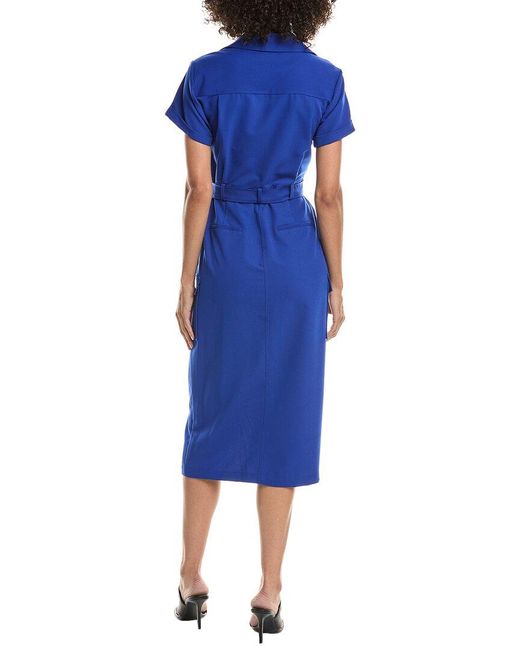 10 Crosby Derek Lam Blue Lucy Utility Shirtdress