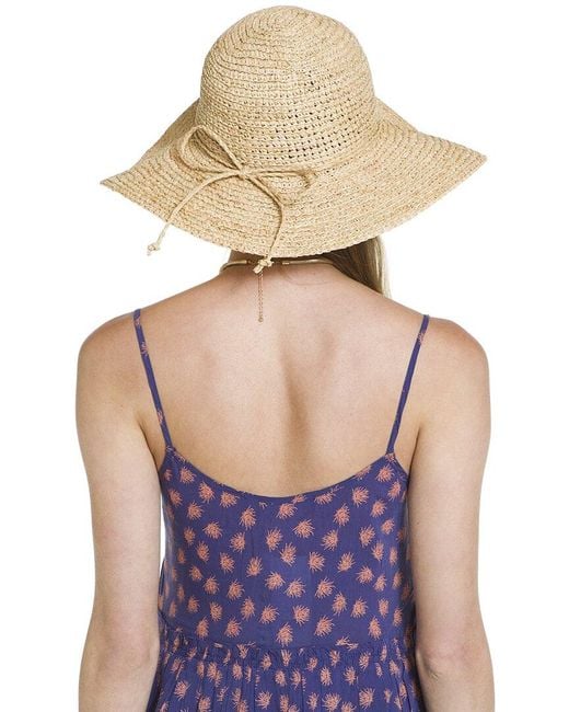 San Diego Hat Purple Signature Large Brim Raffia Hat
