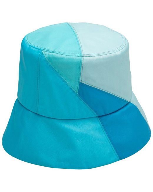 Eugenia Kim Blue Yuki Patchwork Bucket Hat