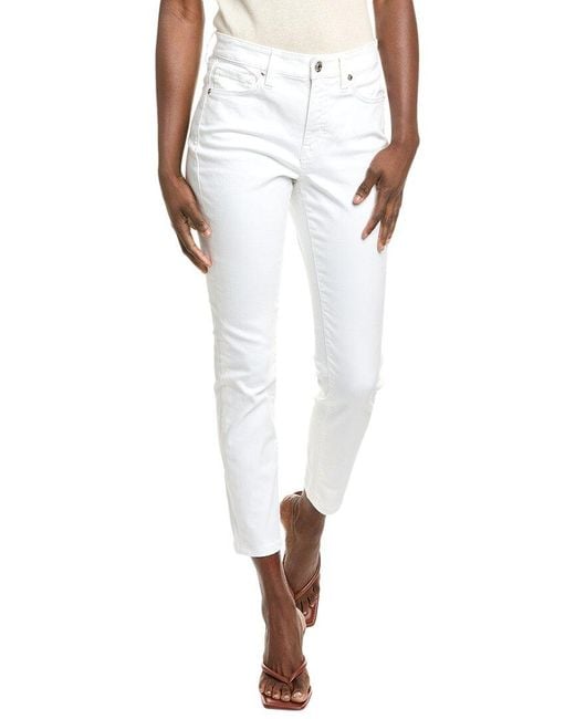 Tommy Bahama White Ella Twill High-Rise Ankle Jean