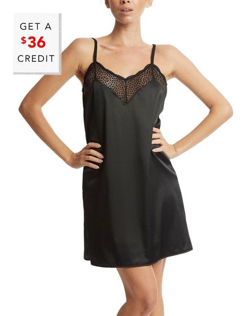 Hanky Panky Black Wrapped Around You Chemise With $36 Credit