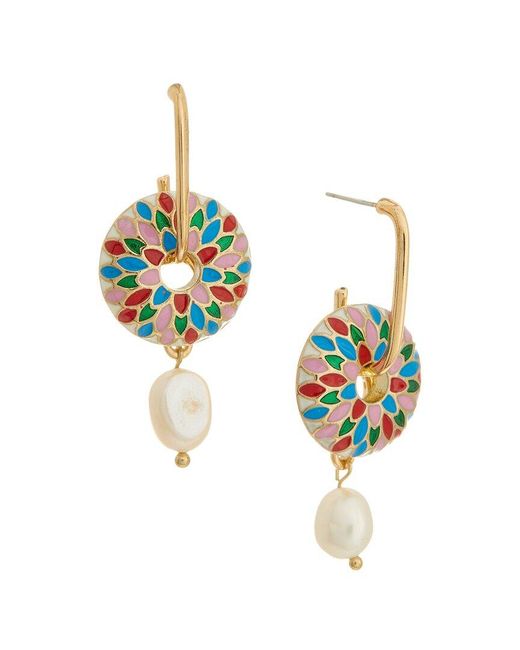 petit moments Metallic Drop Dangle Earrings