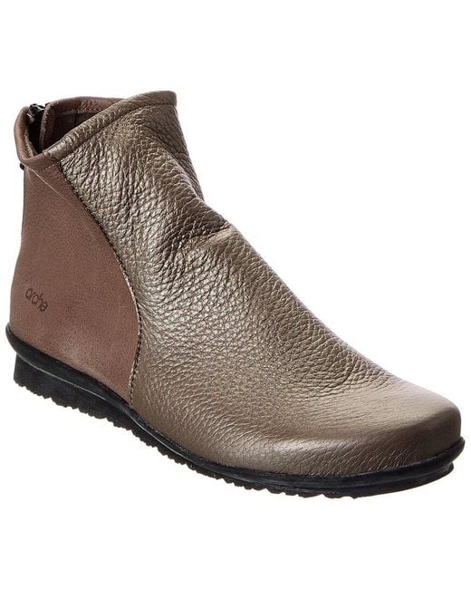 Arche Brown Baryky Leather Bootie
