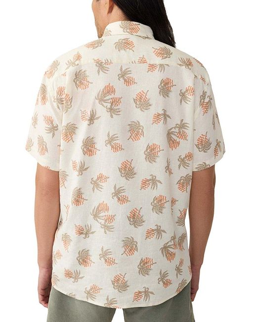 Faherty Brand Natural Breeze Linen-Blend Shirt for men