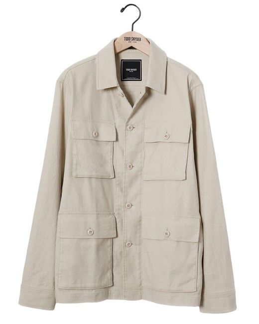Todd Snyder Natural Linen-blend Field Jacket for men