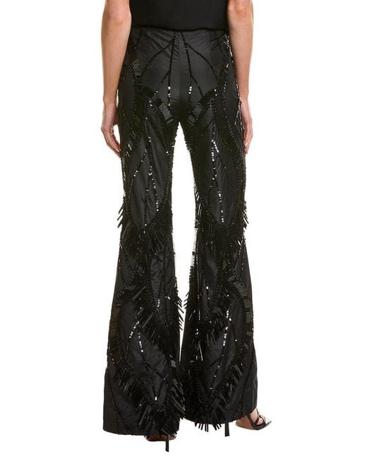 Alberta Ferretti Black Silktrouser
