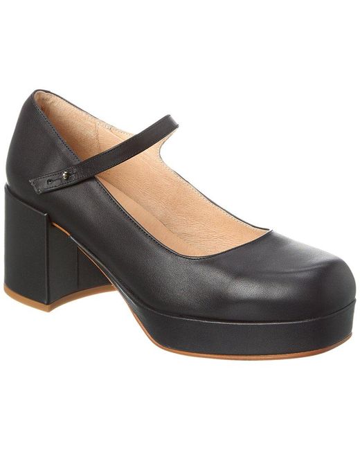 INTENTIONALLY ______ Black Mika Leather Pump