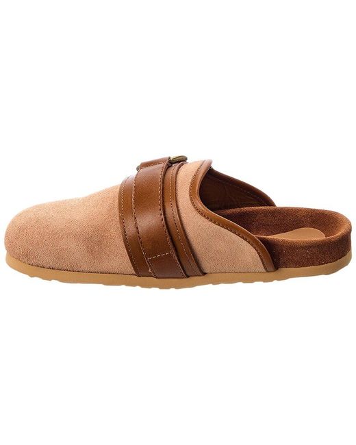 See By Chloé Brown Suede & Leather Clog