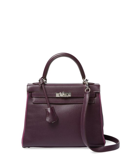 Hermès Purple Vintage Raisin Epsom Kelly 25