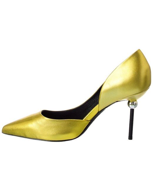 Roger Vivier Yellow Leather Pump