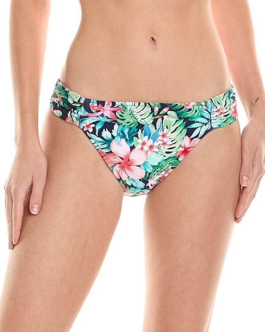Tommy Bahama Blue Island Cays Flora Reversible Hipster Bikini Bottom