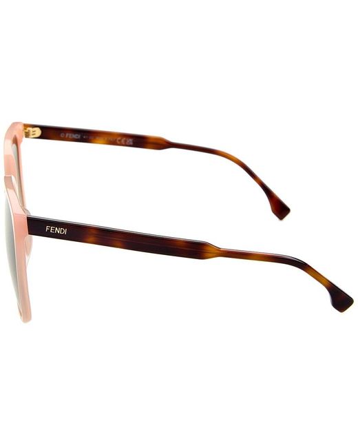 Fendi Brown Fe40030I 59Mm Sunglasses