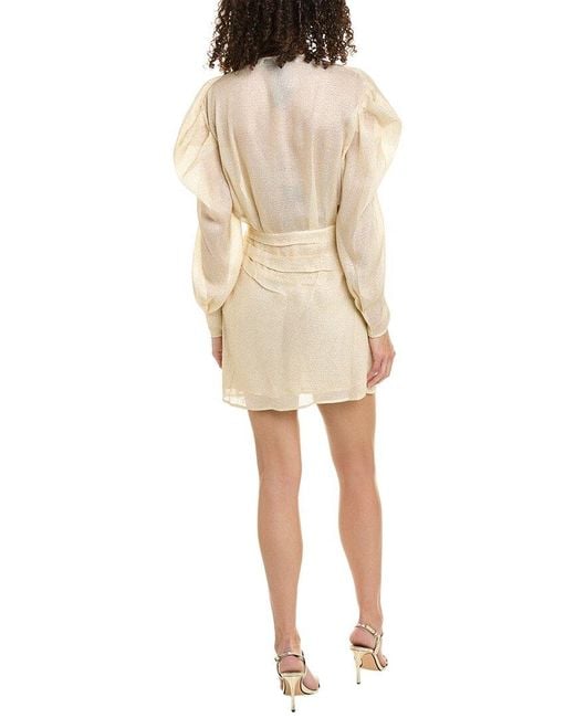 IRO Natural Silk-Blend Mini Dress