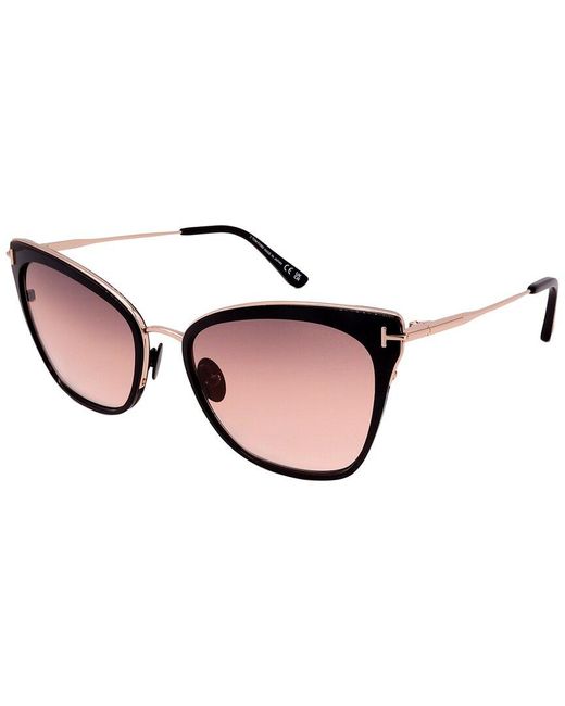 Tom Ford Brown Ft0843/s 56mm Sunglasses