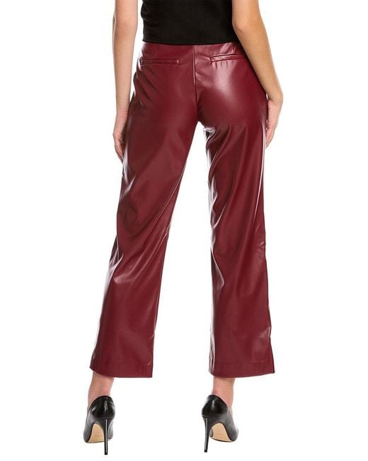 Alexia Admor Red Fitted Wide Leg Pant