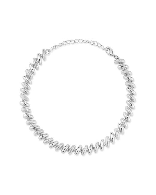 Chloe and Madison White Plated San Marco Bracelet