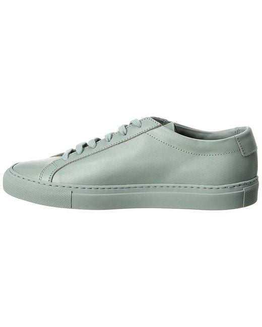 Common Projects Green Original Achilles Leather Sneaker