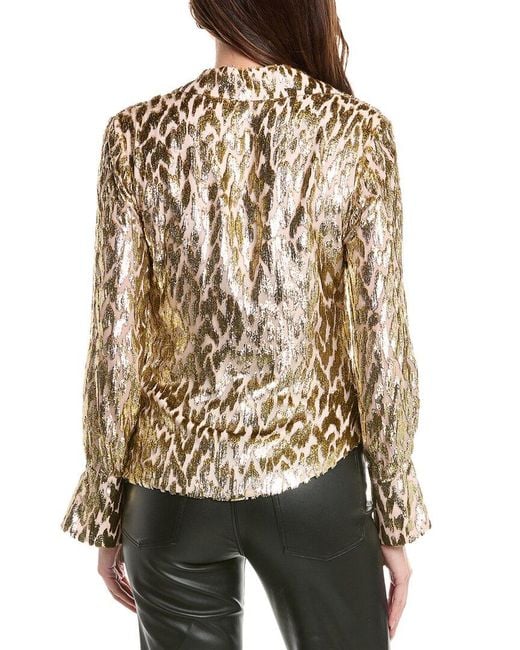 Jonathan Simkhai Natural Luella Silk-Blend Top