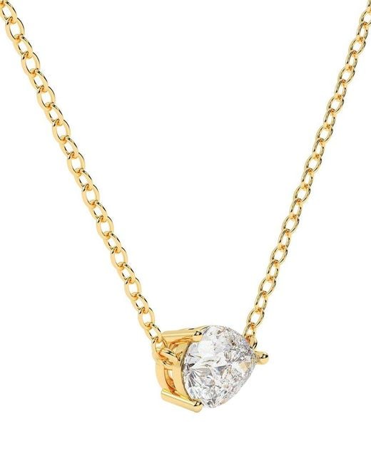 Lab Grown Diamonds Metallic 14K 0.50 Ct. Tw. Lab-Grown Diamond Necklace
