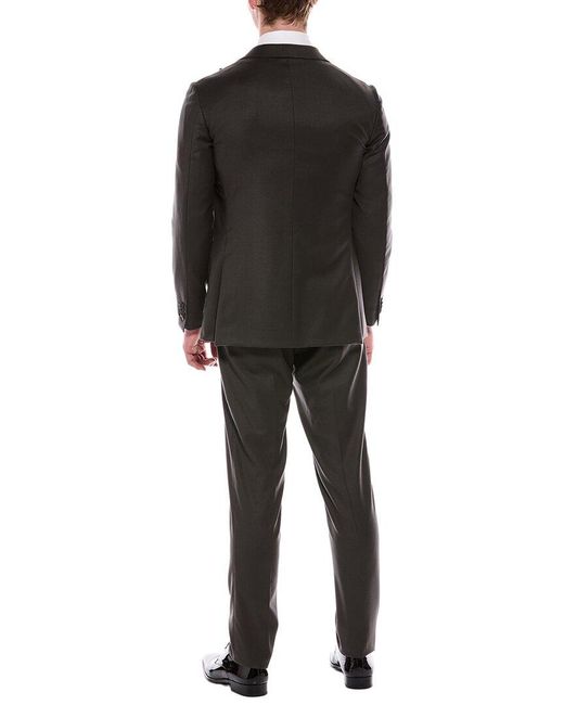 Corneliani Black 2Pc Wool Suit for men