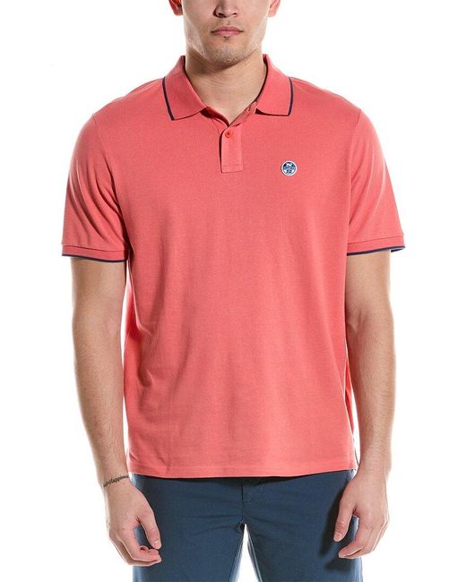 North Sails Red Polo Shirt for men