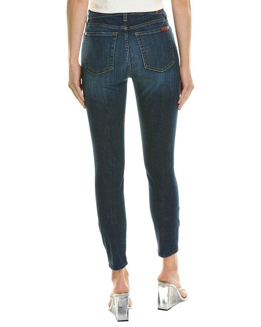 7 For All Mankind Gwenevere Emerald High Rise Ankle Jean in Blue | Lyst  Canada