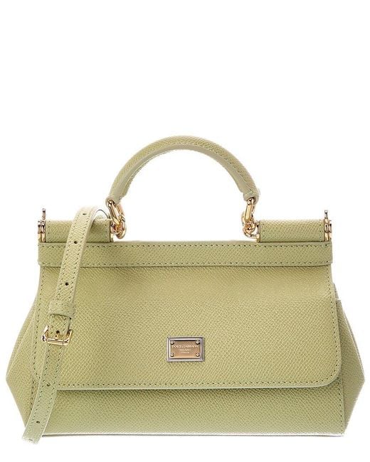 Dolce & Gabbana Metallic Sicily Mini Leather Shoulder Bag