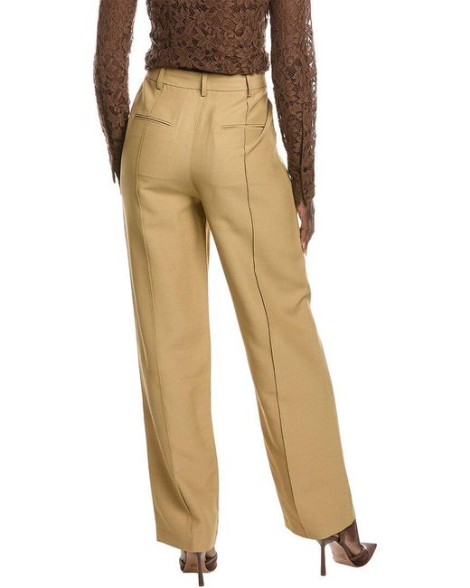 Co. Natural Wool-Blend Cigarette Trouser