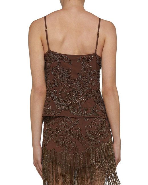 L'Agence Brown Kass Tank Top