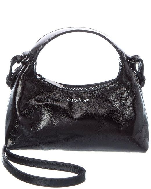 Off-White c/o Virgil Abloh Black Off- Arcade Leather Hobo Bag