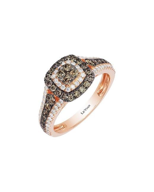 Le Vian White Chocolatier 14k Strawberry Gold 0.92 Ct. Tw. Diamond Ring
