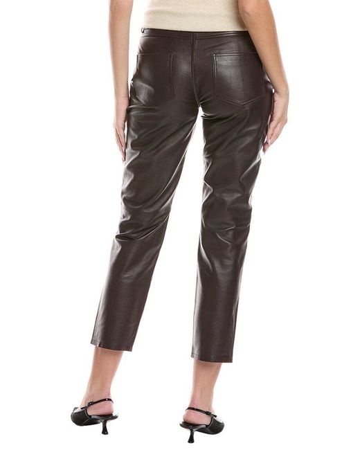 Ba&sh Black Kelly Leather Pant