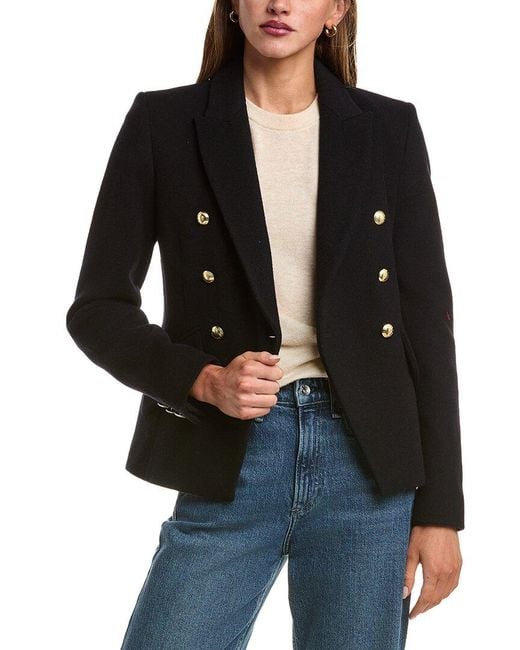 Barbour Black Darly Wool-Blend Blazer