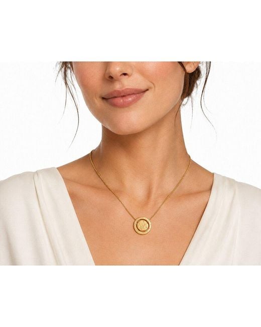 Reiss Metallic 14K 0.23 Ct. Tw. Diamond Disc Necklaces