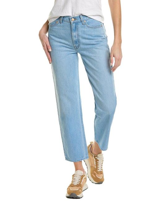 Mother Snacks! High Waist Double Stack Just A Nibble Ankle Jean in Blue ...