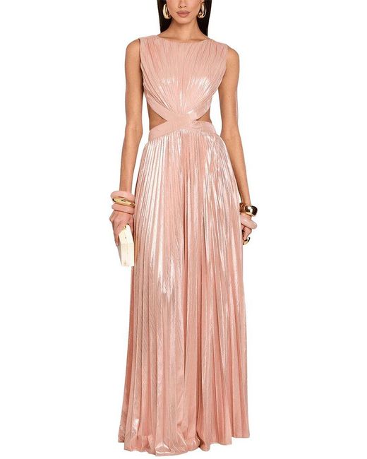 Dilireba Pink Embellished Maxi Dress