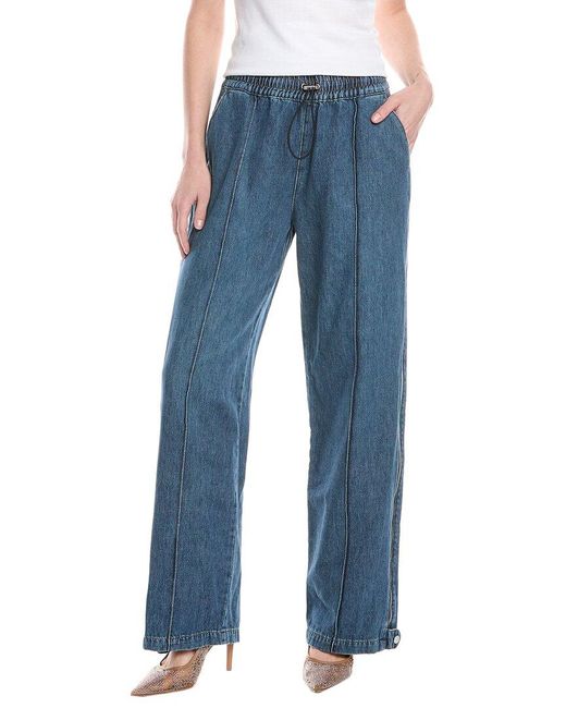 Jonathan Simkhai Blue Mila Side Gusset Coronado Jean