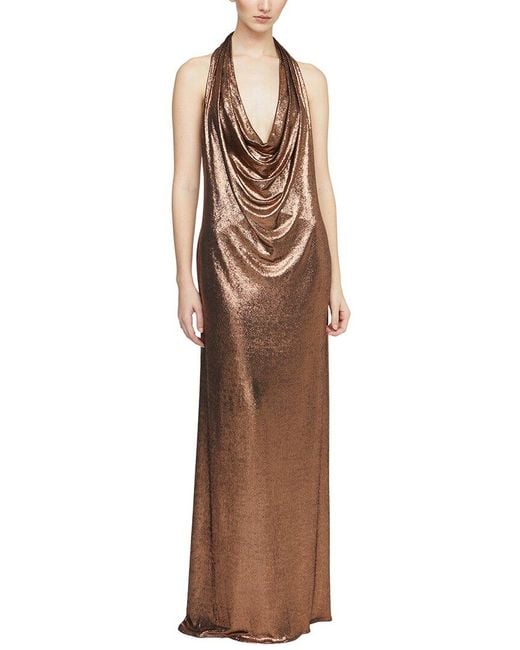 Halston Heritage Brown Soraya Gown