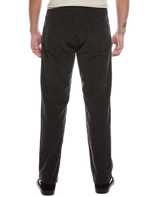 Officine Generale Black Officine Generale James Pigment-dyed Corduroy Pant for men